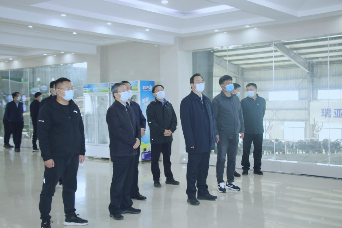 河南省人大常委會(huì)黨組書記、副主任孔昌生蒞臨花花牛魯山瑞亞牧場(chǎng)參觀調(diào)研